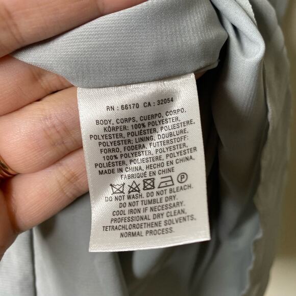 Anthropologie HD in Paris grey‎ pleated chiffon mini dress ruffles small petite - Picture 6 of 7